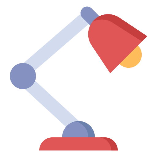 Table lamp furniture and household table lamp illumination icon
