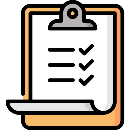 Clipboard document clipboard checklist icon