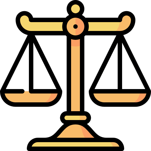 Law equal legal scale icon