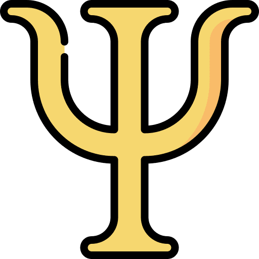 Psychology psi mind education icon