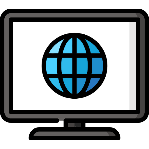 Computer world network internet icon