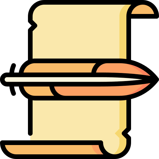 History paper old paper pen icon