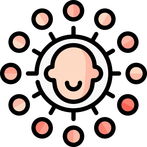 Sociology user interaction connection icon