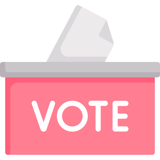 Vote ballot box election vote icon