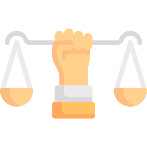 Civil rights equity justice activism icon