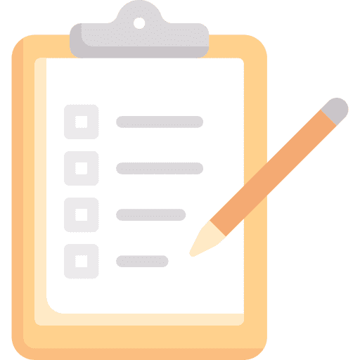 Clipboard work order paper check list icon