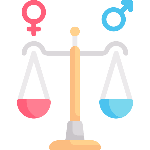 Gender equality miscellaneous balance legal icon