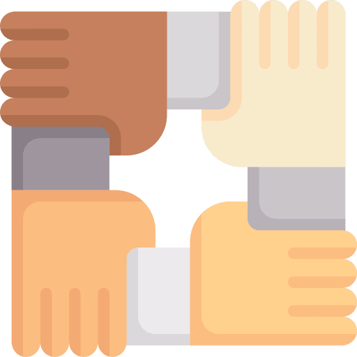 Hands unity hands and gestures equity icon