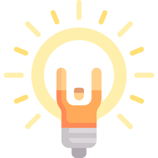 Light bulb protest people light bulb icon