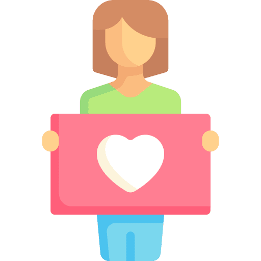 Activist heart activism avatar icon