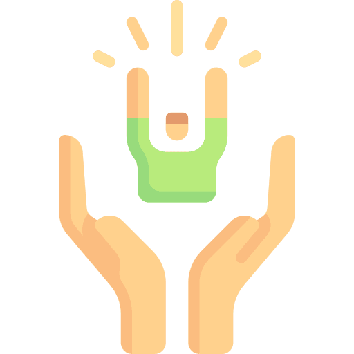 Protect protection hand help icon