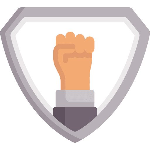 Shield protest shield activism icon