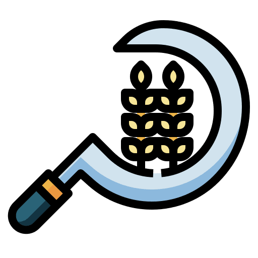 Sickle scythe sickle farms icon