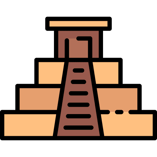 Mayan pyramid pyramid monumental mayan icon