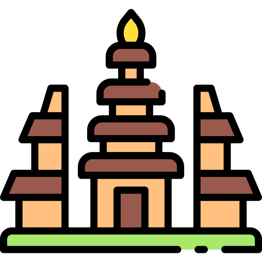 Pura pura ulun danu bratan monuments building icon