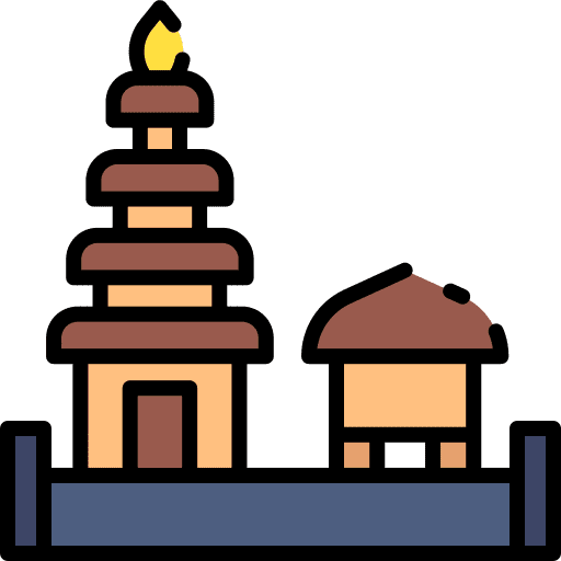 Ulun danu bratan pura ulun danu bratan architectonic landmark icon