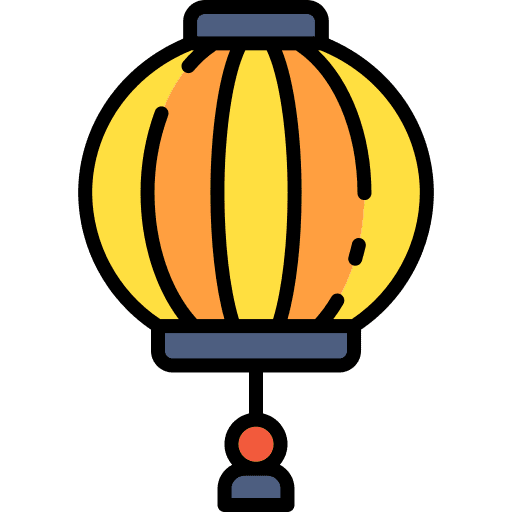 Lantern lamp festival celebration icon
