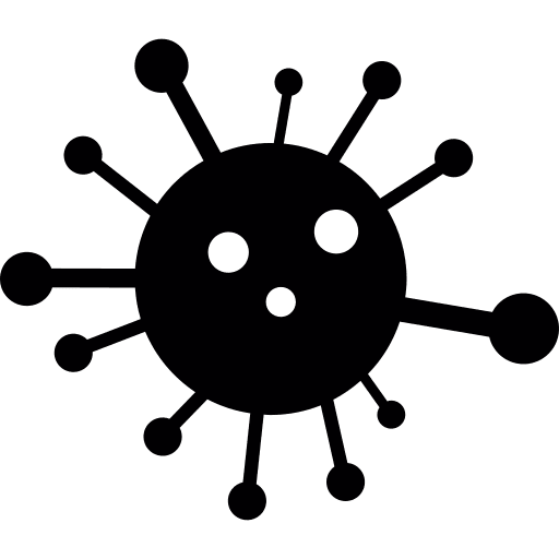 Virus toxin virus molecule icon