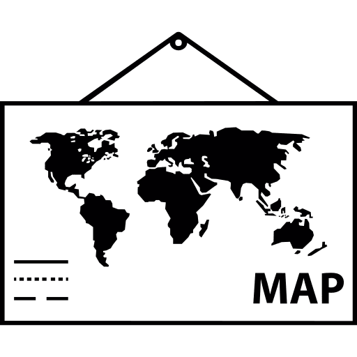 World map geography map world map icon