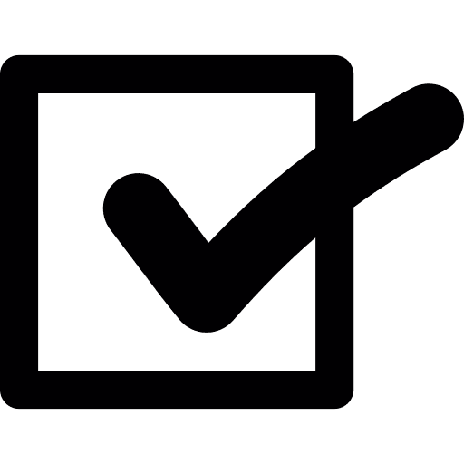 Check mark tick verification check mark icon