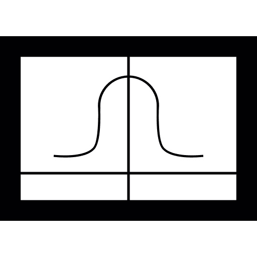 Gaussian function mathematical bell gaussian function icon