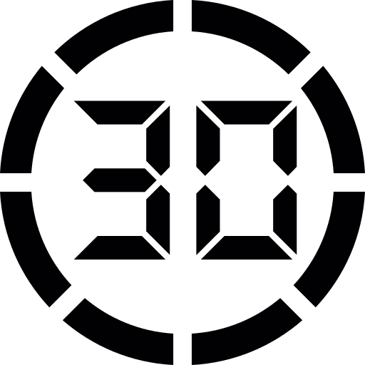 Minutes minutes seconds half an hour icon