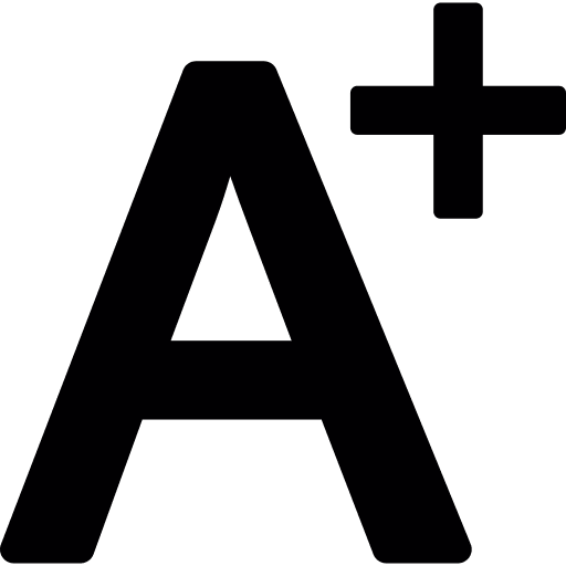 Test results capital a best results a plus icon