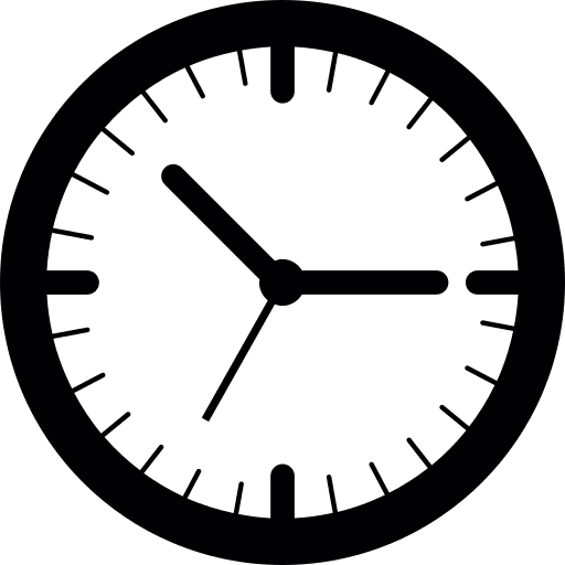 Wall clock circular clock watch clock icon