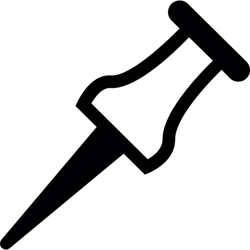 Pushpin prick pin pushpin icon