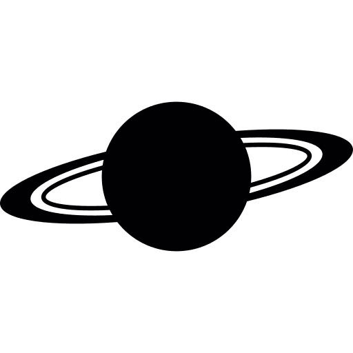 Saturn astronomy nature planet icon