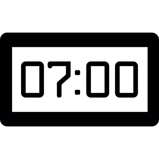 Alarm clock watch timer time icon