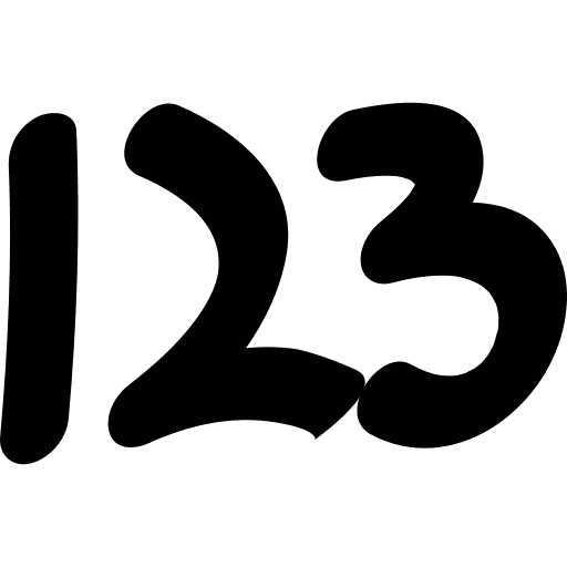 Numbers numbering mathematics maths icon