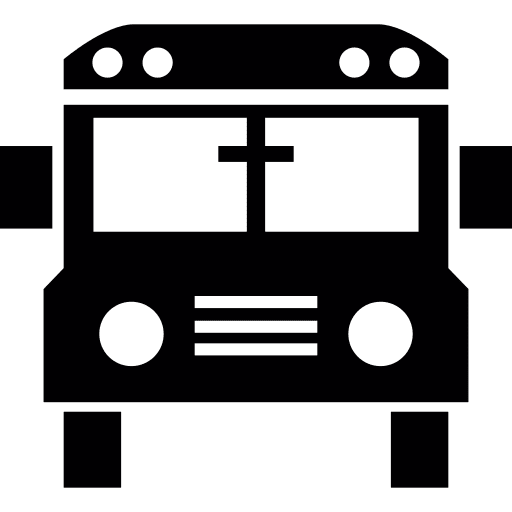 School bus bus automobile auto icon