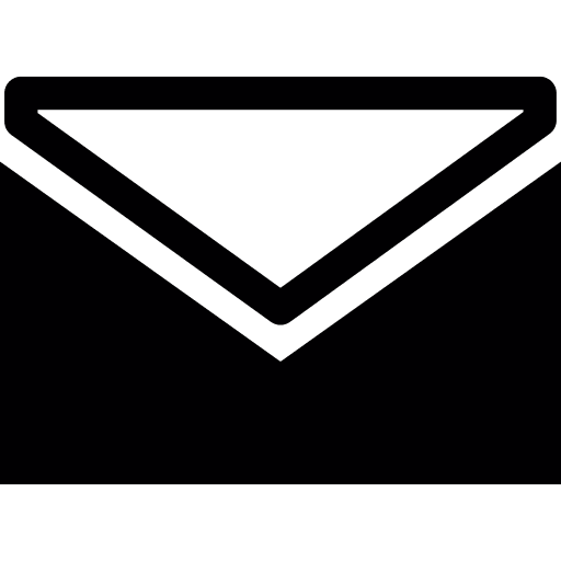 Closed envelope interface message email icon