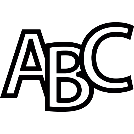 Abc alphabet abc letters icon