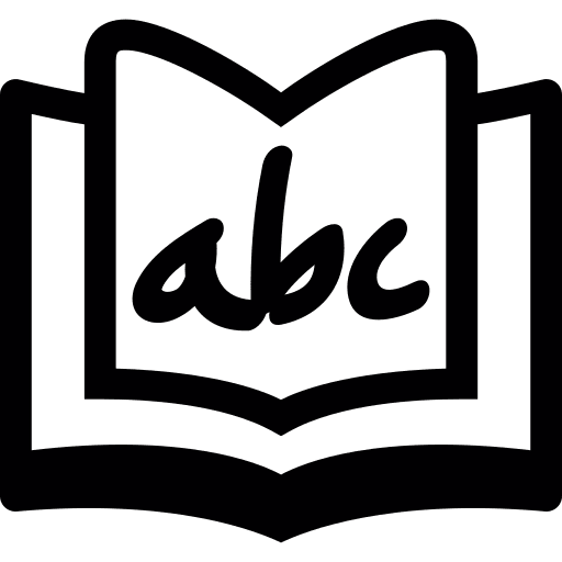 Book consonant book grammar icon