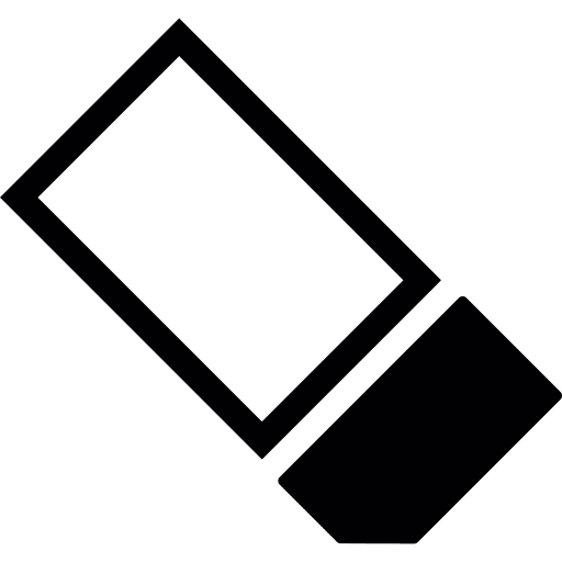 Eraser delete rubber remove icon