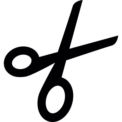 Cut tools and utensils cut trim icon