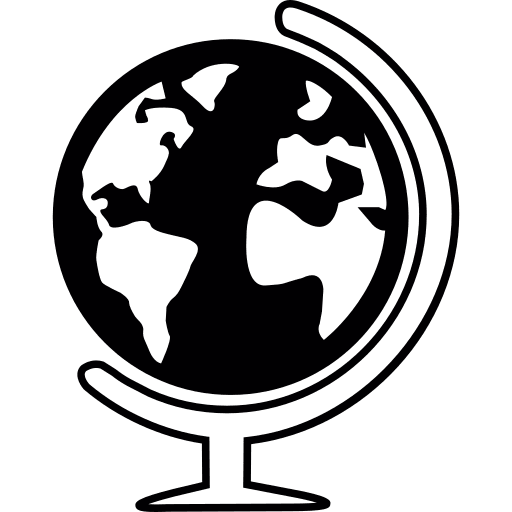 Globe continents geography international icon