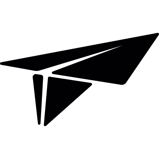 Paper airplane plane origami airplane paper airplane icon