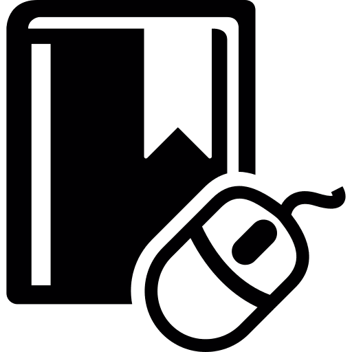 Book computer mouse ebook book icon