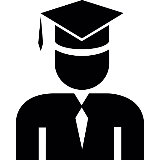 Graduate graduation cap college university icon