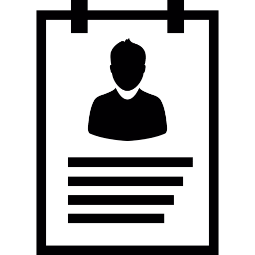 Info information worker job search icon