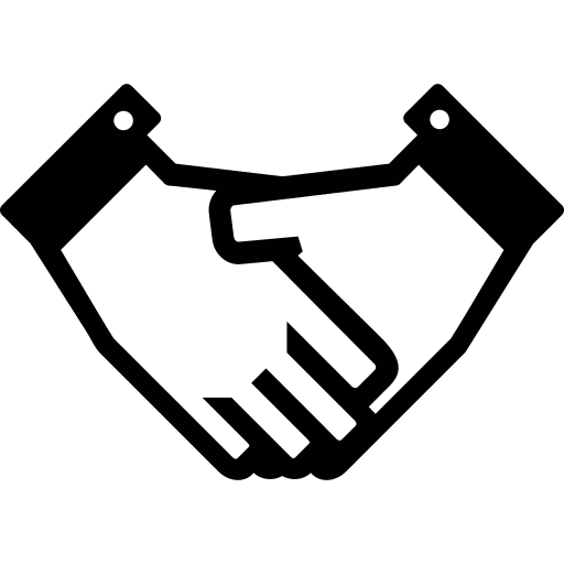 Shake hands agreement greeting shake hands icon