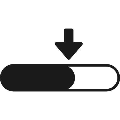 Alignment centered multimedia option arrows icon