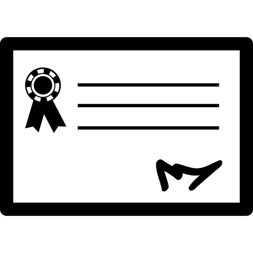 Diploma certificate text lines text file icon