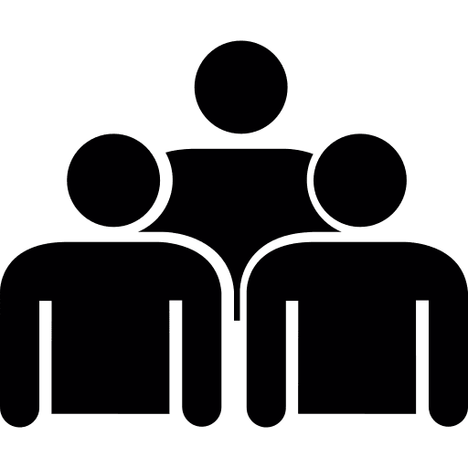 Social groups social network user profiles icon