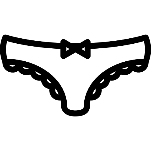 Panties with lace underclothing fashion clothing icon