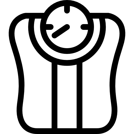 Bathroom scale weighing scale measurement weight icon