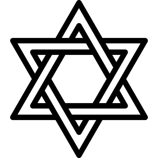 Star of david shapes religious religion icon